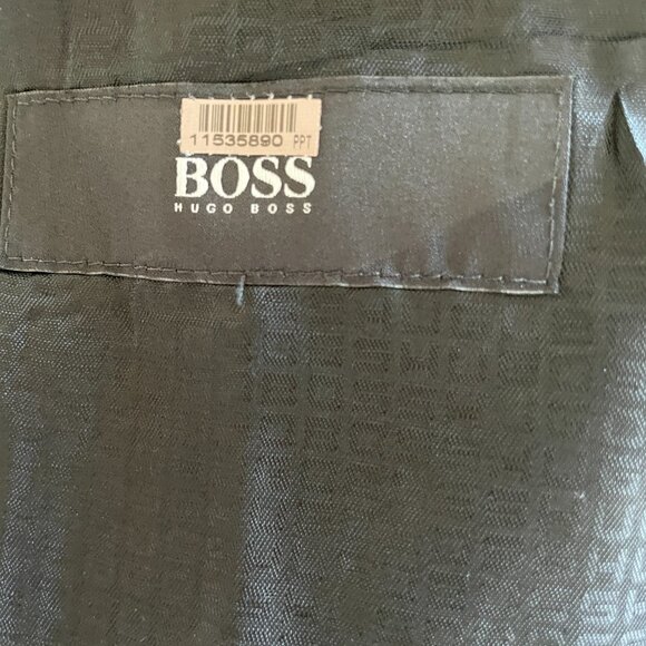 Hugo Boss Super 100 Microcheck Grey Suit - 40R/32 Pant - Picture 4 of 5